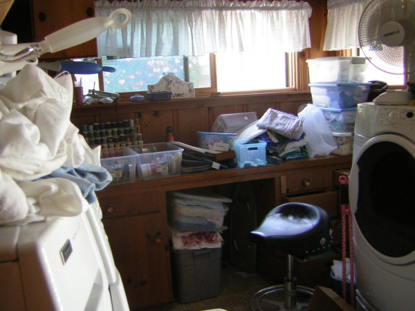 Laundry room before Laundry room before