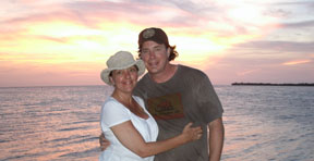 Rob and Me sunset