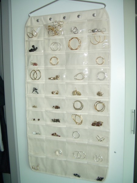 earrings are in plain sight! Back of the Door Earring Organizer